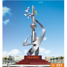 2016 Neue große Edelstahl-Skulptur Hohe Quanlity Moderne Stadt Statue